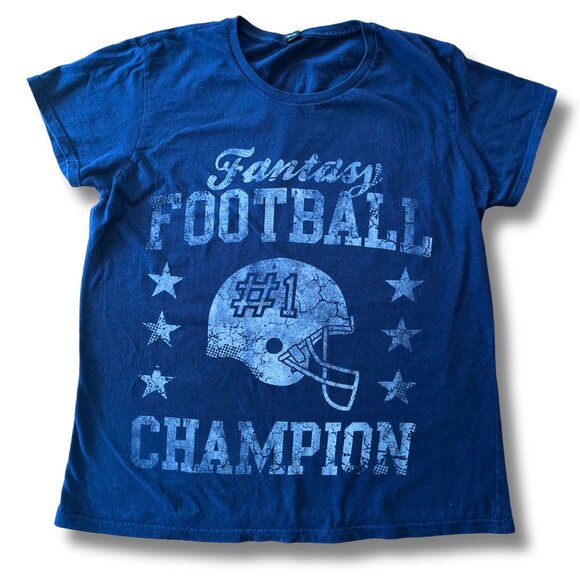 Fantasy Football Champion T-Shirt – Size Large - Picture 1 of 4